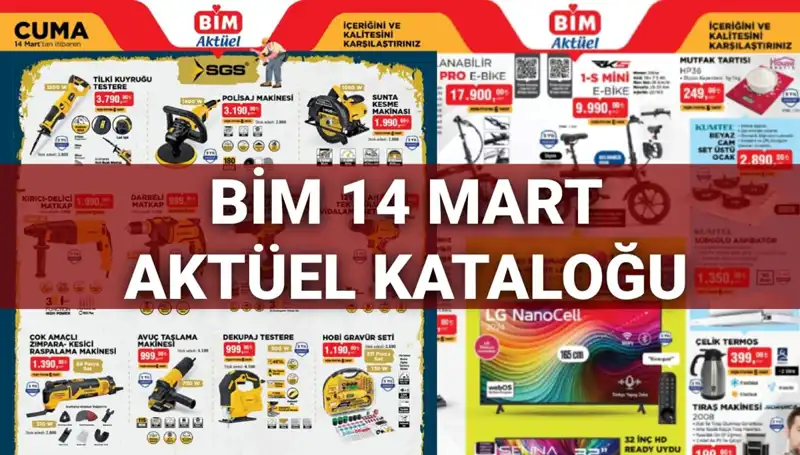 BİM 14 Mart Cuma Aktüel Kataloğu: Kapıda Bekleyen Alışveriş Fırsatları