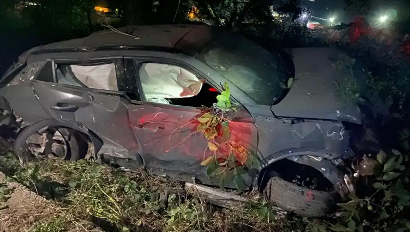 Alkollü Sürücünün Takla Attığı Kaza, Araç Hurda Yığınına Dönüştü