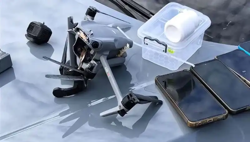 Uyuşturucu Taşıyan Drone Havada Yakalandı: Güvenlik Güçleri Mücadelede Başarı Gösterdi