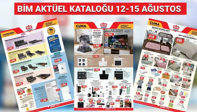 BİM 12-15 Ağustos Aktüel Kataloğu: Yılın En Çok Beklenen Ürünleri Raflarda!