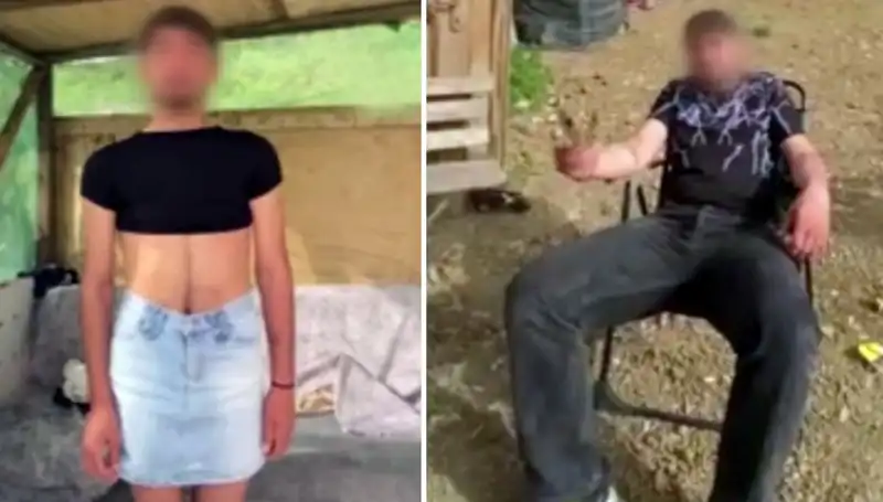 Hırsızları Yakaladıktan Sonra Kadın Kıyafeti Giydirdiler: O Anlar Sosyal Medyada Patladı