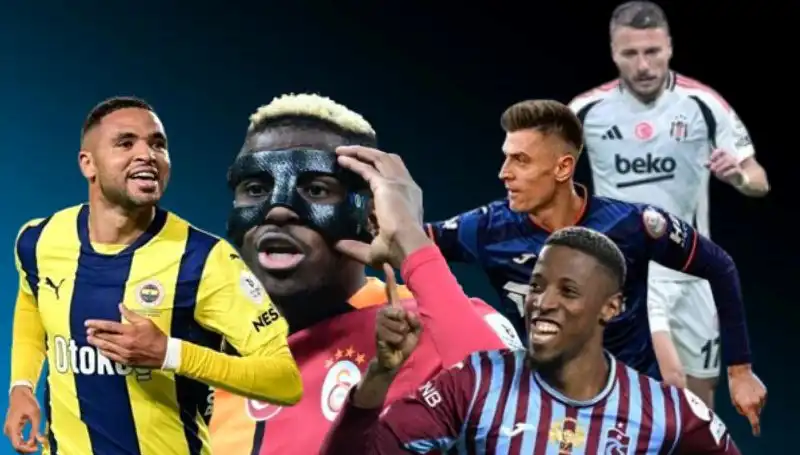 Süper Lig'de Gol Krallığı Yarışında Osimhen, Banza ve En-Nesyri'nin İlk Yarısı