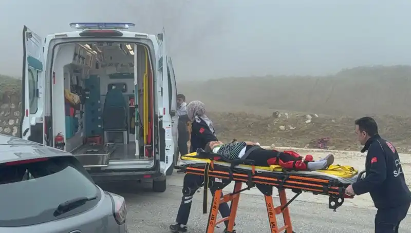 Düzce'de Yoğun Sisin Sebep Olduğu Kazada 6 Kişi Yaralandı