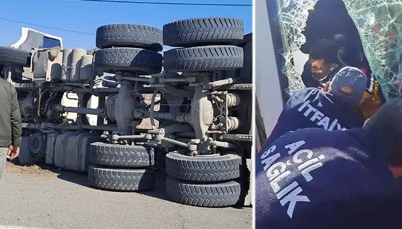 Virajı Alamayan Kamyonun Faciası: Yolda Korku Dolu Anlar