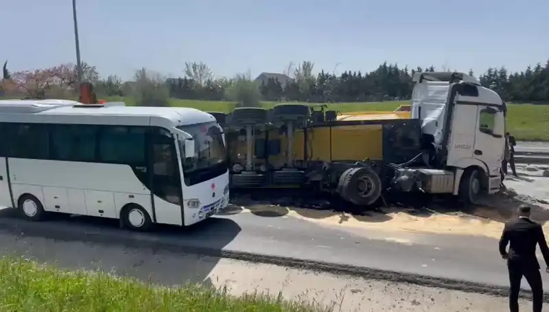 Büyükçekmece TEM Otoyolu'nda Feci Kaza: Yol 3 Saat Süresince Kapalı Kaldı