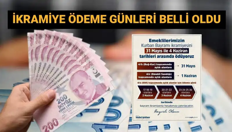 Emekli Bayram İkramiyeleri Hesaplarda! Ödeme Tarihleri ve Detaylar
