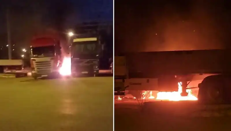 Park Halindeki Tırları Neden Ateşe Verdiler? Olayın Ardındaki Gizemli Sebepler